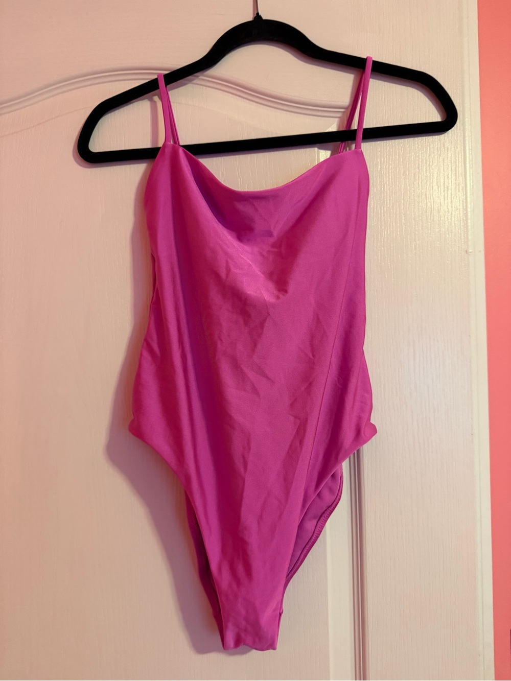 Shade & Shore women’s Bright Pink One-Piece Swimsuit